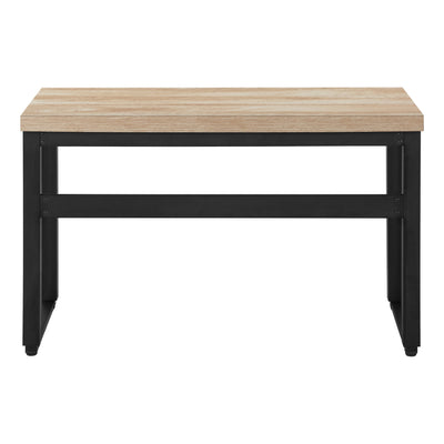 Computer Desk - 48"L / Natural / Adj.Height/ Black Metal - I 7678