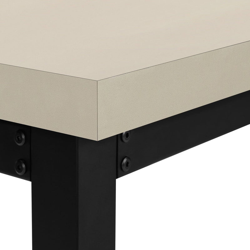 Computer Desk - 48"L / Modern Taupe / Adj.Height/ Black - I 7679