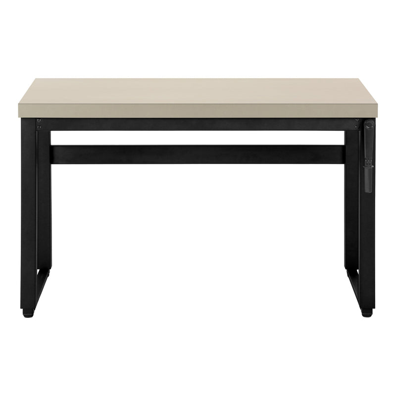 Computer Desk - 48"L / Modern Taupe / Adj.Height/ Black - I 7679