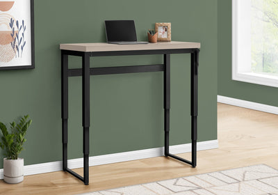 Computer Desk - 48"L / Modern Taupe / Adj.Height/ Black - I 7679