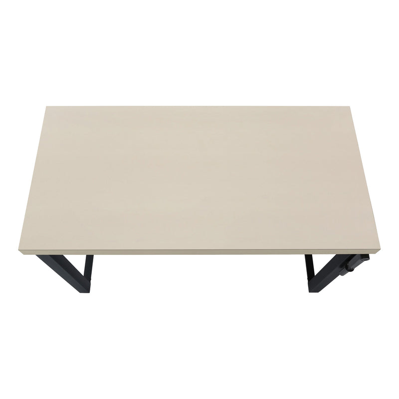 Computer Desk - 48"L / Modern Taupe / Adj.Height/ Black - I 7679