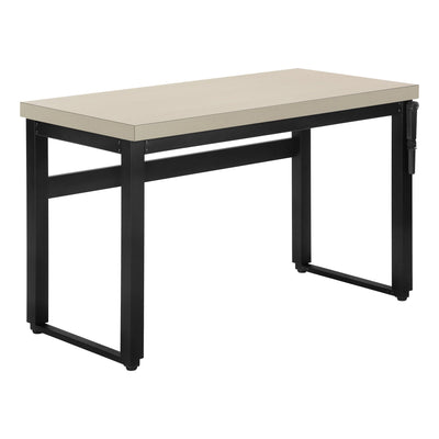 Computer Desk - 48"L / Modern Taupe / Adj.Height/ Black - I 7679