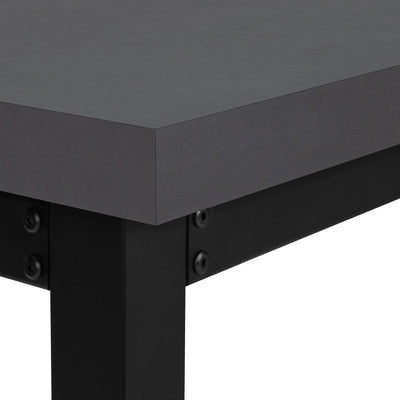 Computer Desk - 48"L / Modern Grey / Adj.Height/ Black - I 7680