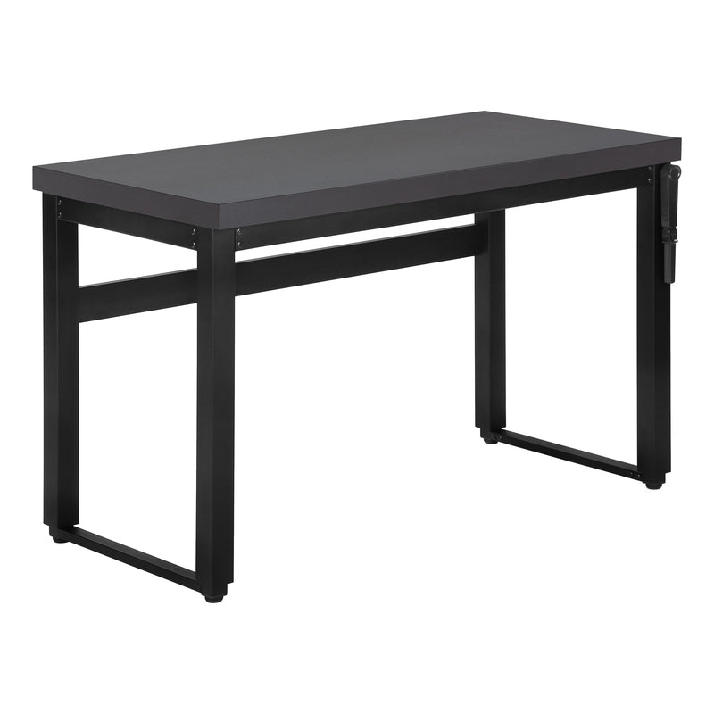 Computer Desk - 48"L / Modern Grey / Adj.Height/ Black - I 7680