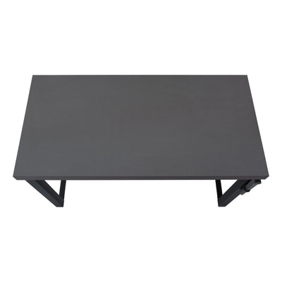 Computer Desk - 48"L / Modern Grey / Adj.Height/ Black - I 7680