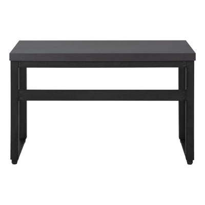 Computer Desk - 48"L / Modern Grey / Adj.Height/ Black - I 7680