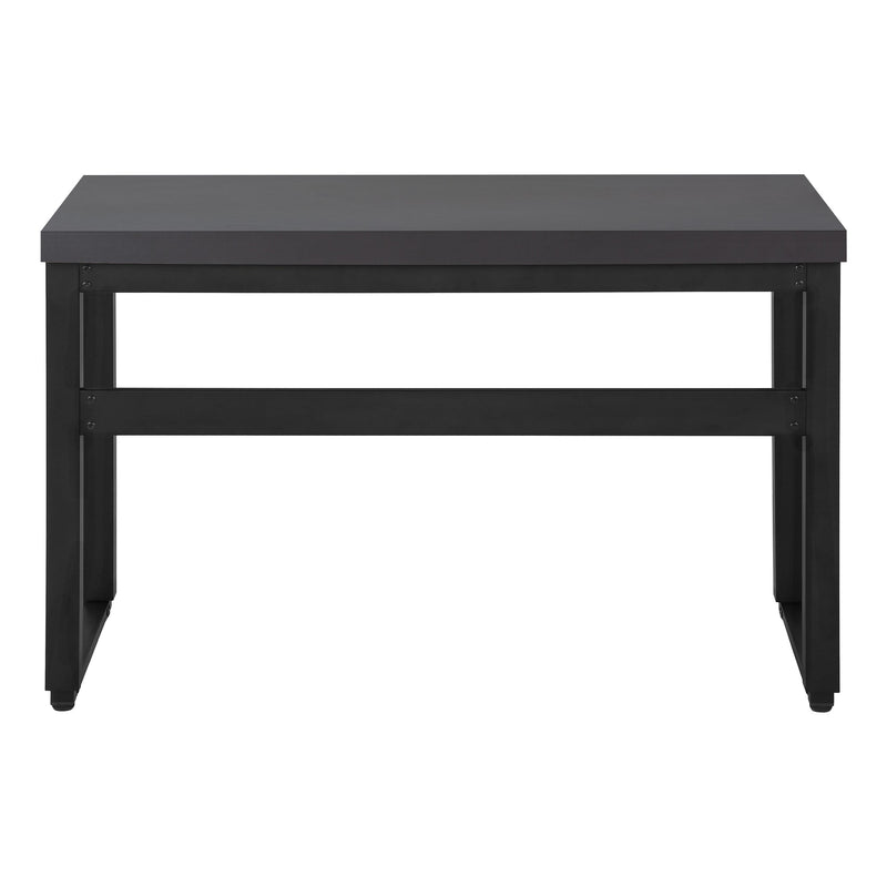 Computer Desk - 48"L / Modern Grey / Adj.Height/ Black - I 7680