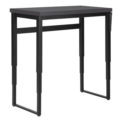 Computer Desk - 48"L / Modern Grey / Adj.Height/ Black - I 7680