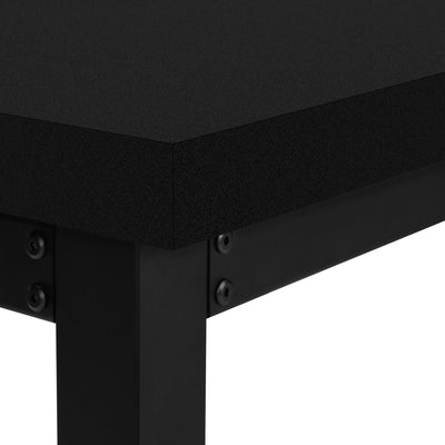 Computer Desk - 48"L / Black / Adj.Height/ Black Metal - I 7682