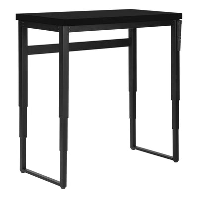 Computer Desk - 48"L / Black / Adj.Height/ Black Metal - I 7682