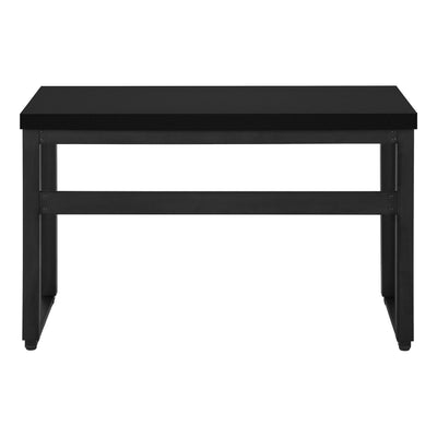 Computer Desk - 48"L / Black / Adj.Height/ Black Metal - I 7682