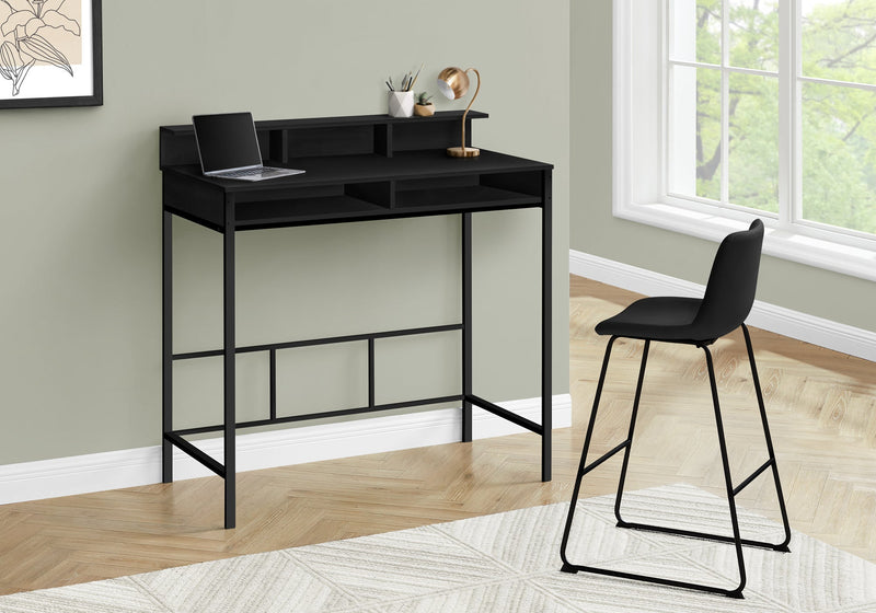 Computer Desk - 48"L / Black / Black Standing Height - I 7700