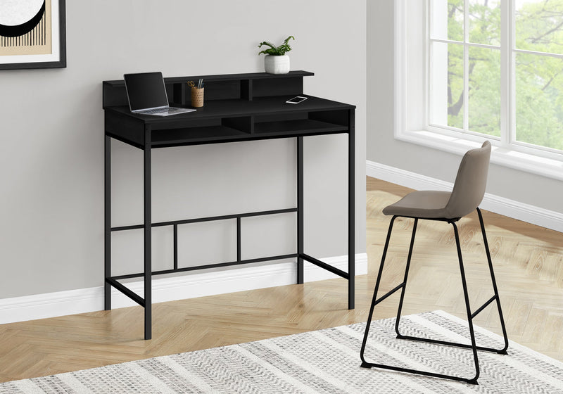 Computer Desk - 48"L / Black / Black Standing Height - I 7700