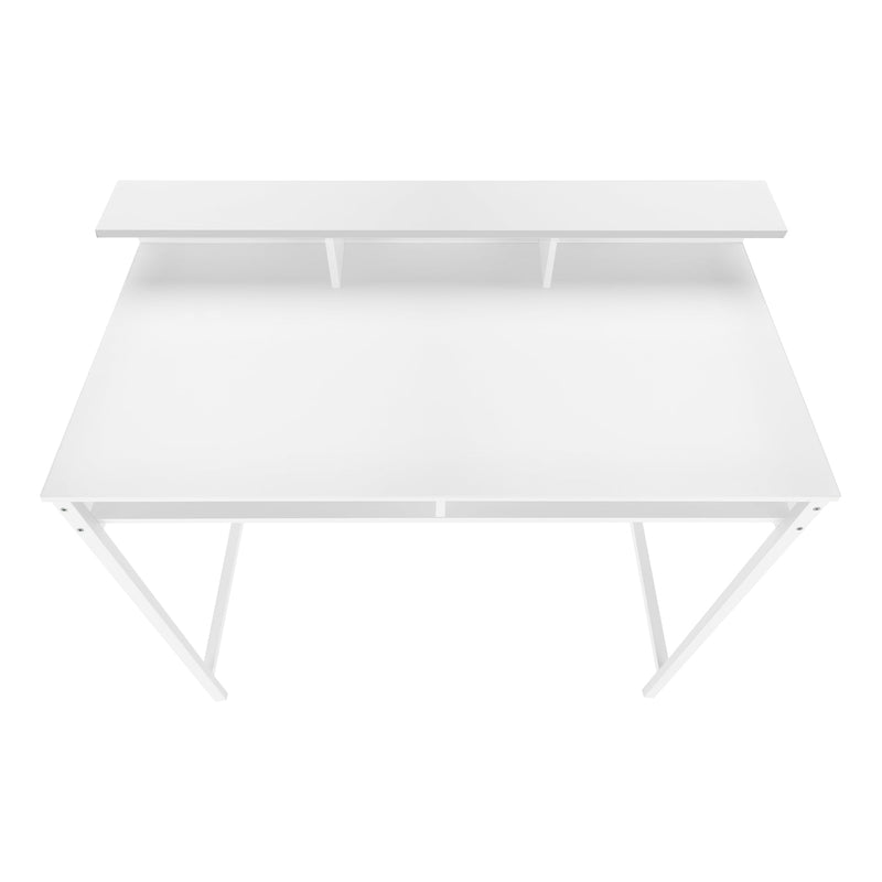 Computer Desk - 48"L / White / White Standing Height - I 7701