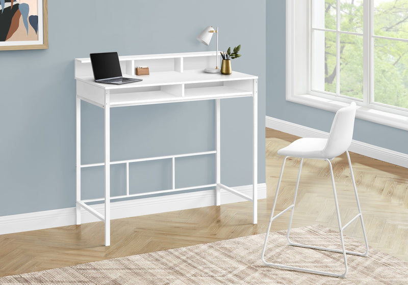 Computer Desk - 48"L / White / White Standing Height - I 7701