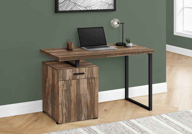 Computer Desk - 48"L / Brown Reclaimed Left/ Right Facing - I 7765