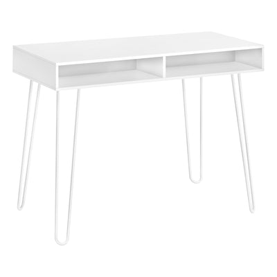 Computer Desk - 40"L / White / White Metal - I 7770