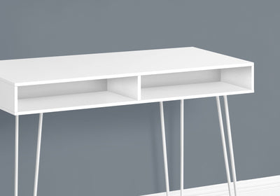 Computer Desk - 40"L / White / White Metal - I 7770