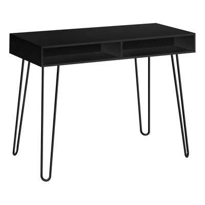 Computer Desk - 40"L / Black / Black Metal - I 7771