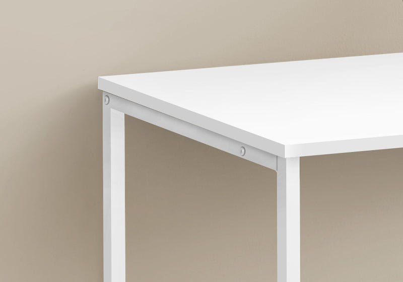 Computer Desk - 40"L / White / White Metal - I 7775