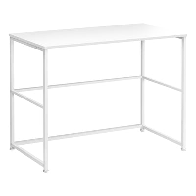 Computer Desk - 40"L / White / White Metal - I 7775