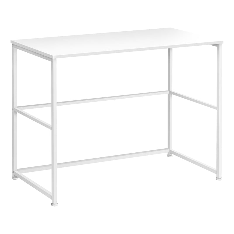 Computer Desk - 40"L / White / White Metal - I 7775