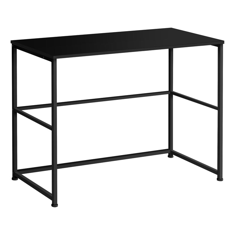 Computer Desk - 40"L / Black / Black Metal - I 7776