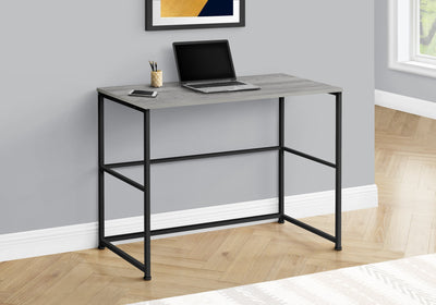 Computer Desk - 40"L / Grey / Black Metal - I 7778