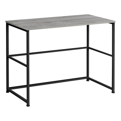 Computer Desk - 40"L / Grey / Black Metal - I 7778