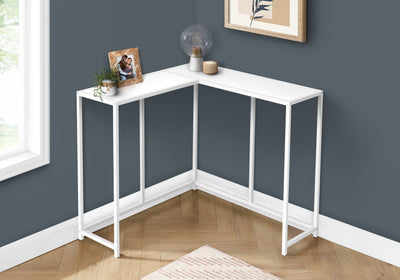 Accent Table - 36"L / White / White Corner Console - I 2160