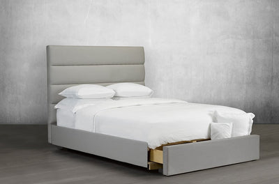 Upholstered Bed Featuring lofty tufted panels - R-162-D-HB