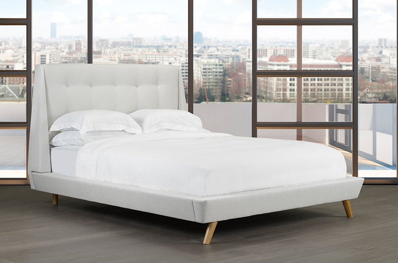 Canadian Made Bed with Scandinavian Design Influence - R-173-D-HB/B