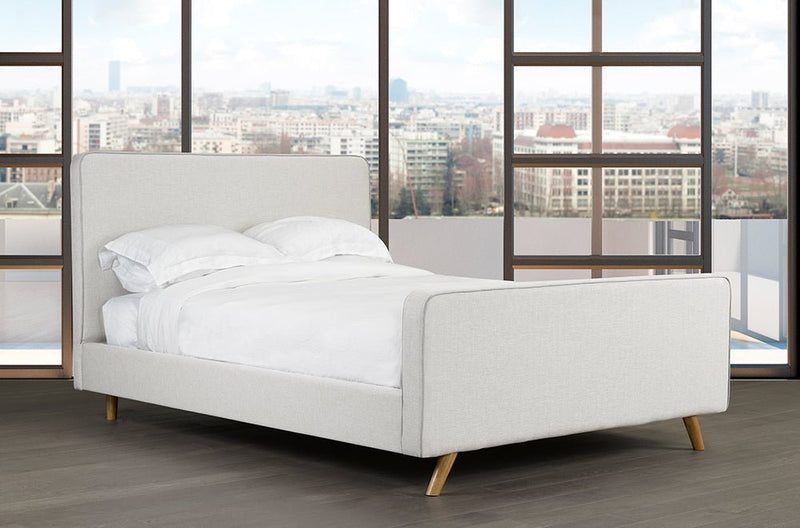 Simple Yet Stylish Canadian Made Bed with Scandinavian Design Influence - R-174-D-HB/B