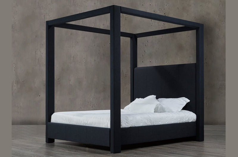 Elegant Canadian-Made Customizable Canopy Bed - R-178-D-HB/B