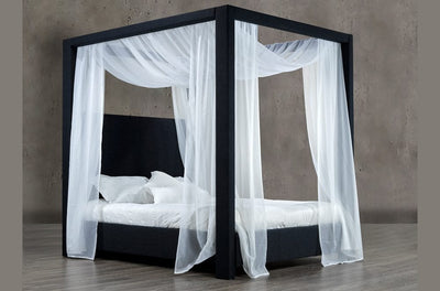 Elegant Canadian-Made Customizable Canopy Bed - R-178-D-HB/B