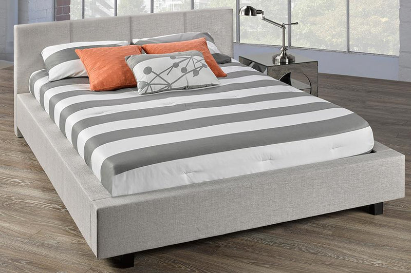 Low Profile Simple Upholstered Platform Bed - R-181-D-HB/B