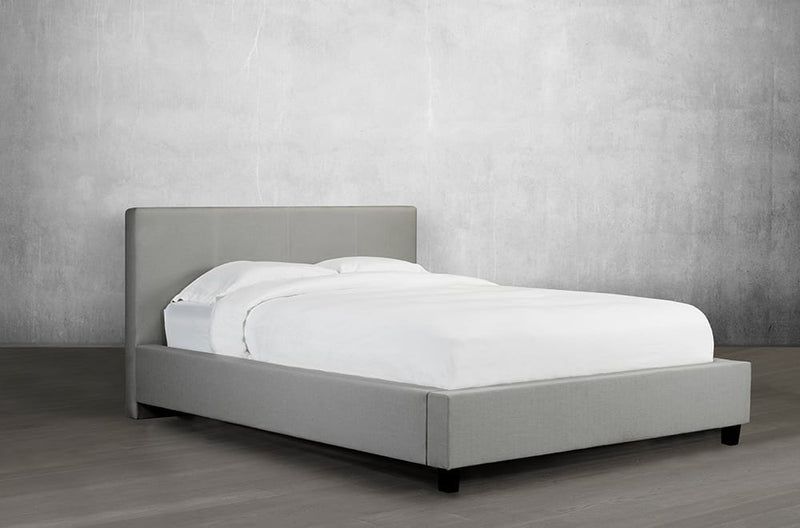 Low Profile Simple Upholstered Platform Bed - R-181-D-HB/B