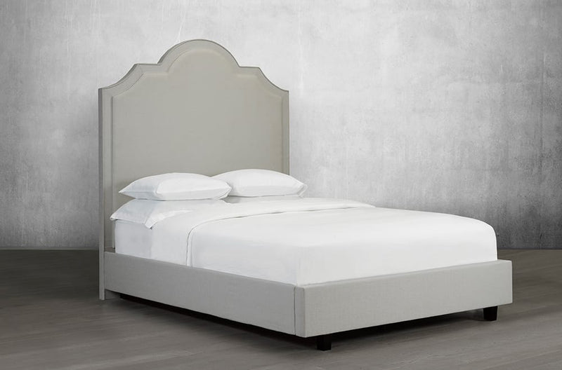 Impressive Headboard and bed with Beveled-cut top - R-184-D-HB