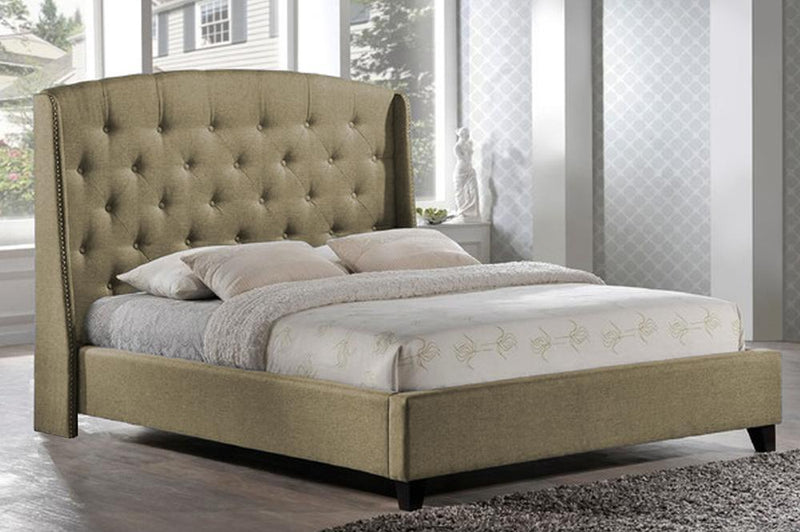 Dramatically styled bed with High profile Headboard - R-194-D-HB