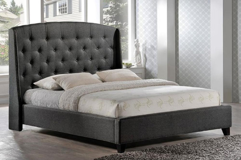 Dramatically styled bed with High profile Headboard - R-194-D-HB