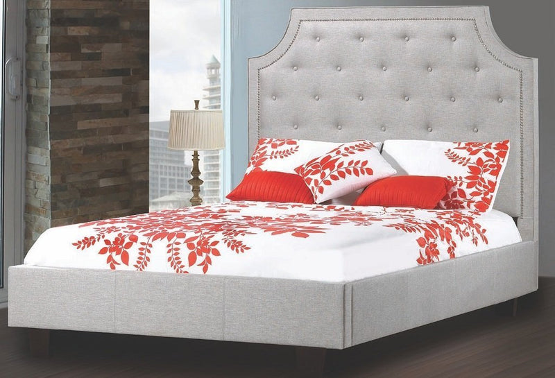 Classy Bed with Simplistic Rounded profile - R-198-D-HB