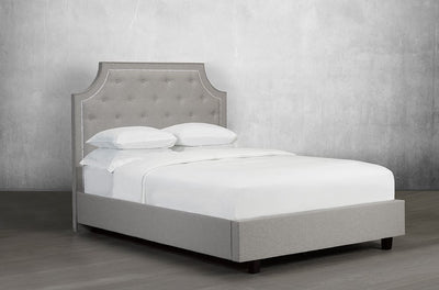 Classy Bed with Simplistic Rounded profile - R-198-D-HB