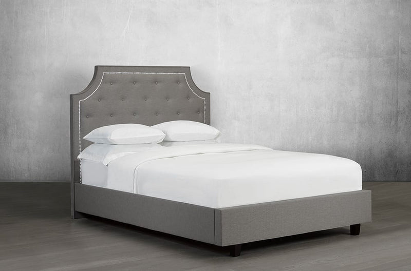 Classy Bed with Simplistic Rounded profile - R-198-D-HB