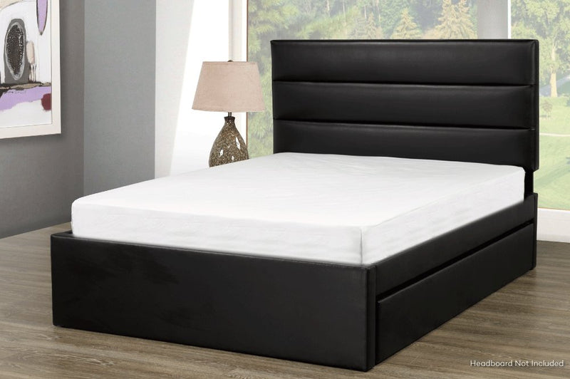 Customizable Platform Bed Includes Side Drawer Or Trundle Compatible with Other Headboards - R-189-S-B