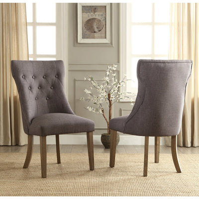 Side Wing Grey Fabric Chair - MA-5428-S2