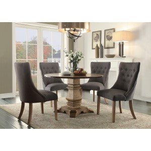 Side Wing Grey Fabric Chair - MA-5428-S2