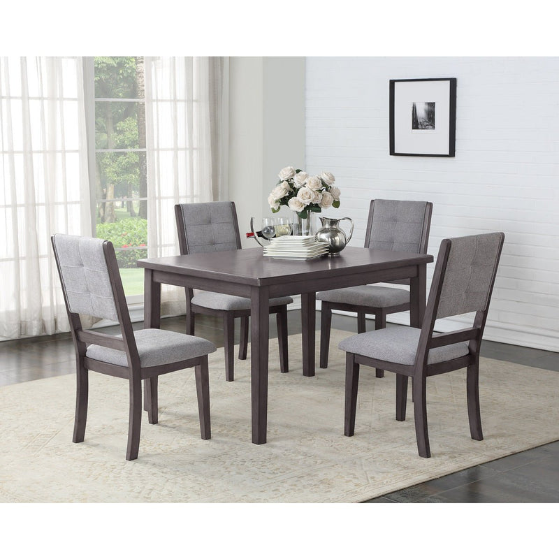 Grey Finished Contemporary Dinette - MA-5165GY-48*5REC