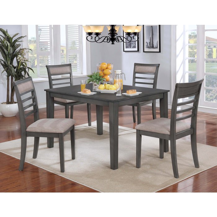 Contemporary 5 Pcs Grey Dinette Set - MA-5201-48DR5-5Pcs