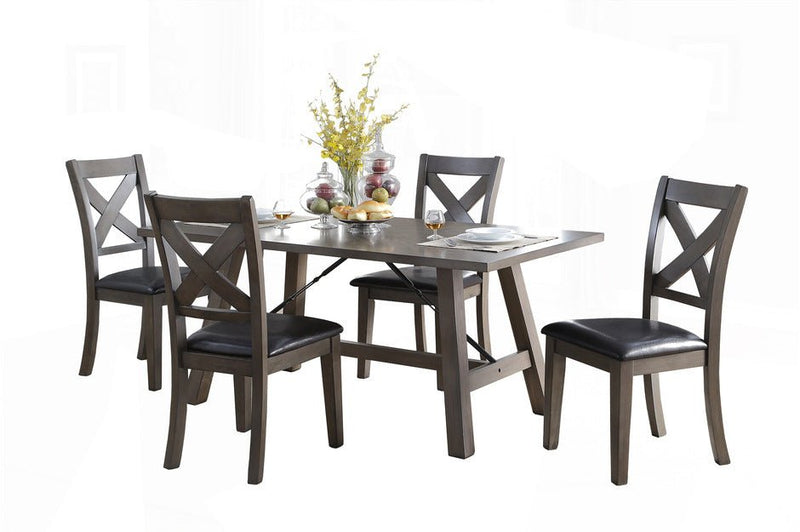 Seaford Dining Collection in Grayish Brown Finish - MA-5510-66-5Pcs