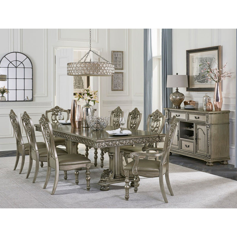 Catalonia Platinum Gold Dining Table - MA-1824PG-112*